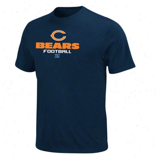 Chicago Bears Navy Critical Victory V T-shirt