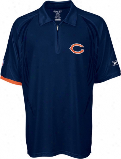 Chixago Bears Navy Head Coaches' Shield Polo