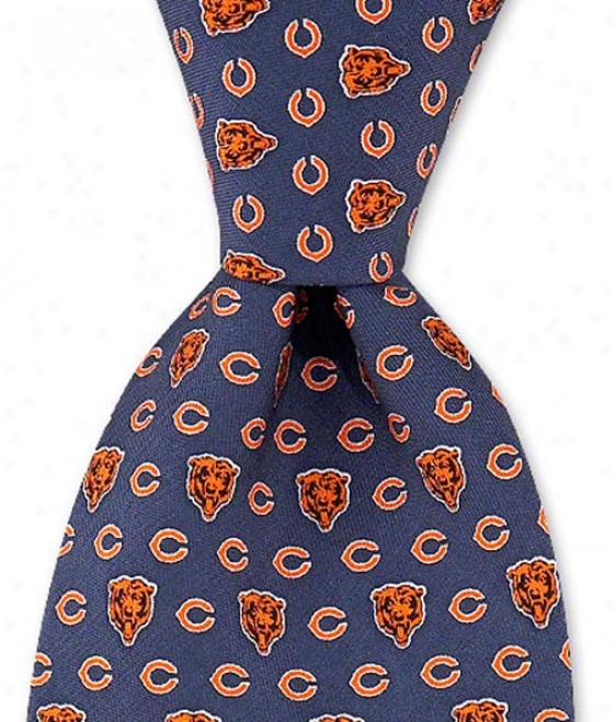 Chicago Bears Navy Tie By Vineyard Vines