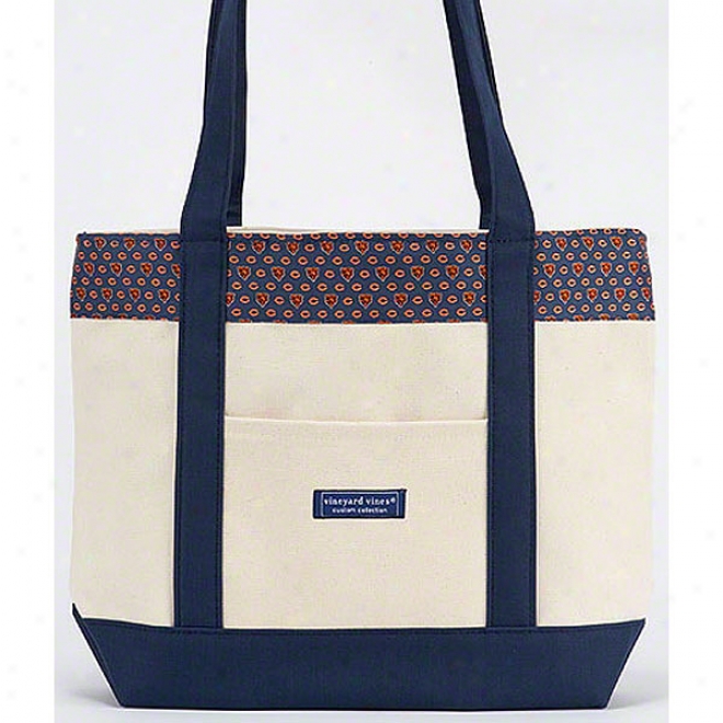 Chicago Bears Navy Tote By Vineyard Vines