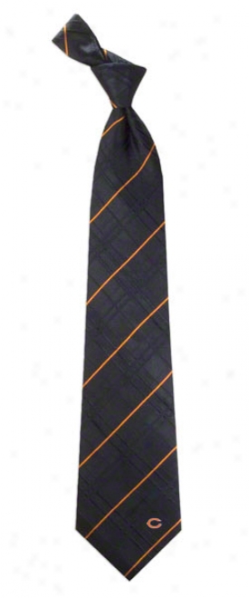 Chicago Bears Oxxford Woven Sipk Tie