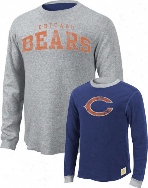 Chicago Bears Rerro Sport Long Sleeve Reversible Crew