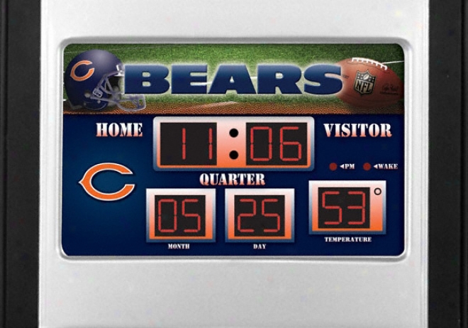 Chicago Bears Scoreboard Alarm Clock