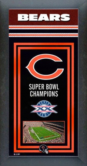 Chicago Bears Super Bowl Framed Team Championship Series