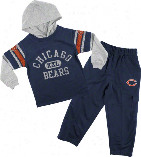 Chicago Bears Toddler Faux Layered Jersey And Pant Set