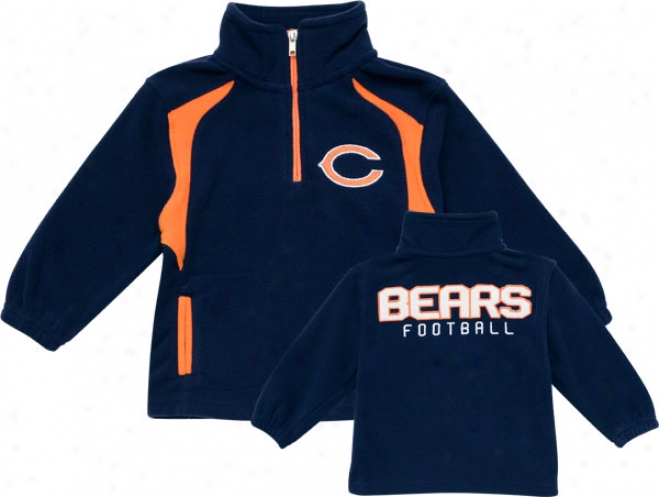 Chicago Bears Todxler Speed Game Quarter-zip Fleece Jacket