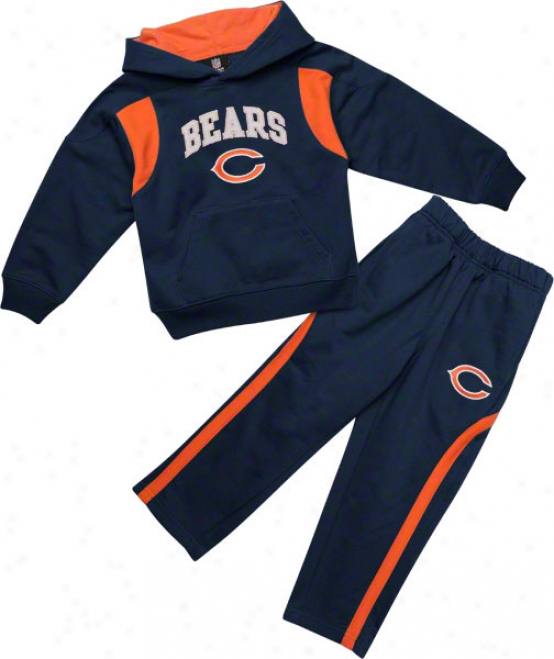 Chicwgo Bears Toddler Pullover Hoodie And Long Set