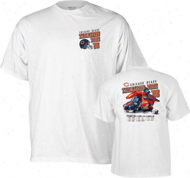 Chicago Bears -white- 2008 Tailgating Tou T-shirt