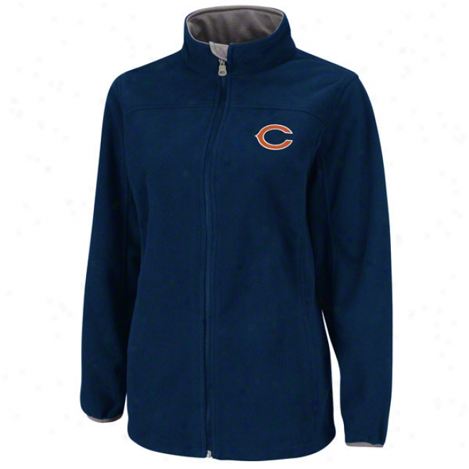 Chicago Bears Women's Shining Moment Navy Fuil-sip Jacket