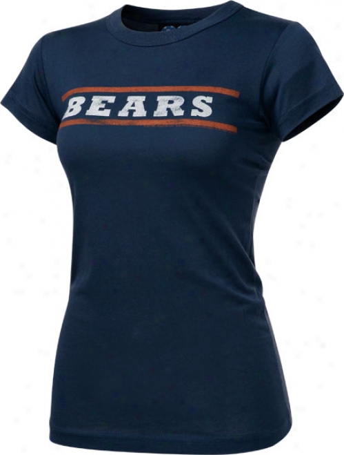 Chicato Bears Women's â€the Sweater â€? Navy T-shirt