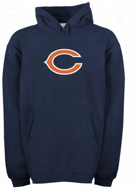 Chicago Bears Youth Navy Logo Premier Hooded Sweatsgirt