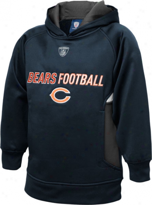 Chicago Bears Youth Navy Reebok Colorblocked Performace Cucullate Fleece