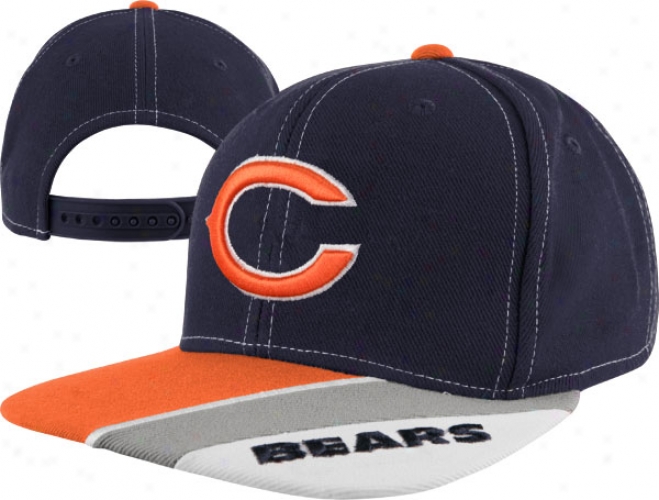 Chicago Bears Youth Navy Reebok Nfl Retro Snaapback Cap