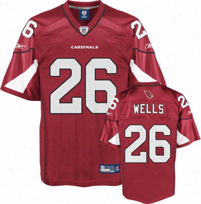 Chris 'beanie' Wells Jersey: Reebok Red Replica #26 Arizona Cardinals Jersey