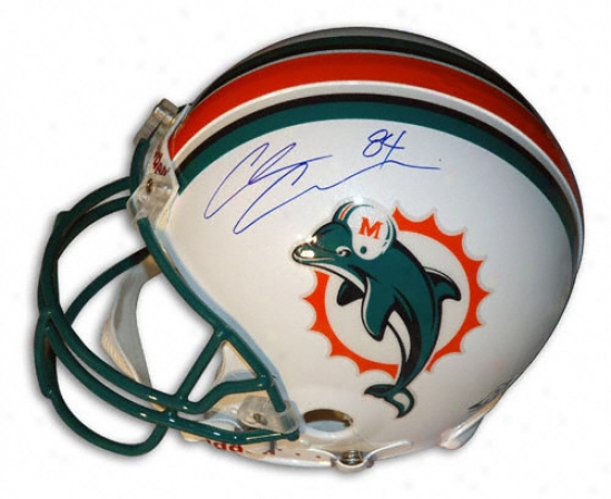 Cyris Chamvers Autographed Pro-line Helmet  Details: Miami Dolphins, Authentic Riddell Helmet