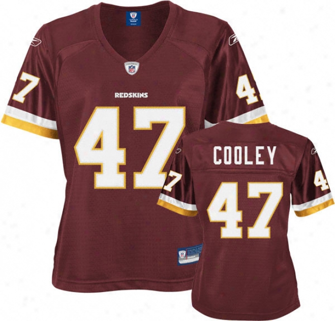 Chris Cooley Maroon Reebok Premier Washington Redskins Women's Jersey