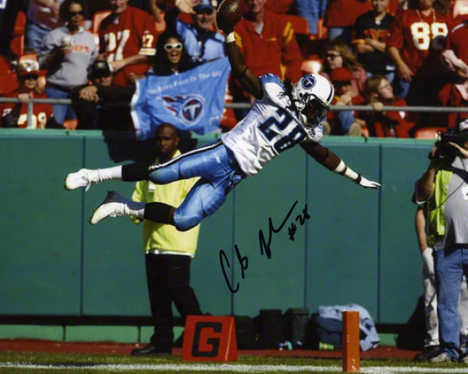 Chris Johnson Autographed 8x10 Photograph  Details: Tennessee Titans