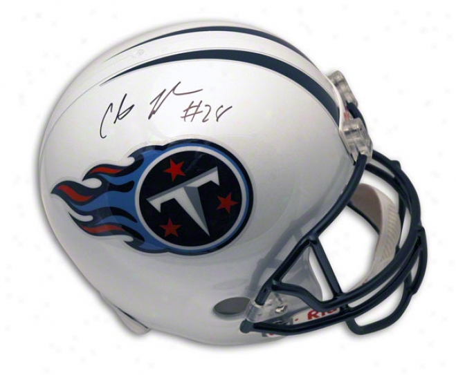 Chris Johnson Autographed Tennese Titans Replica Helmet