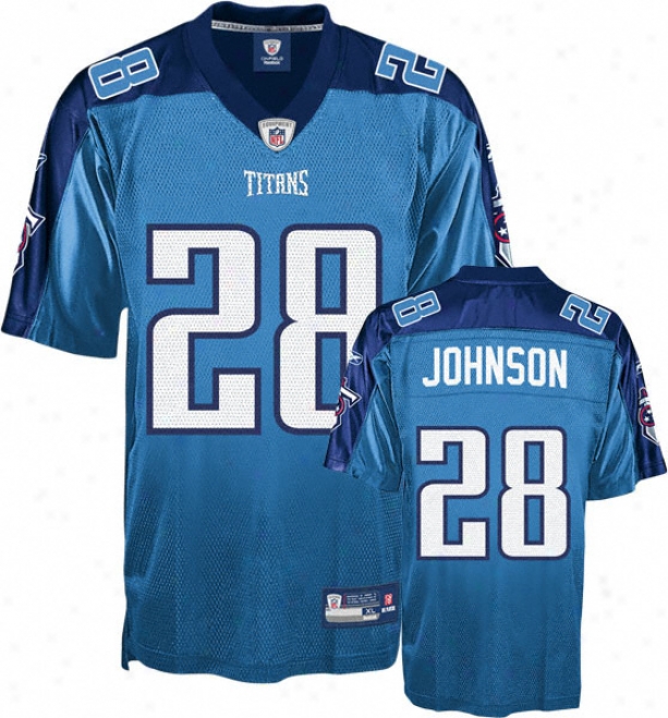 Chris Johnson Light Blue Reebok Nfl Tennessee Titans Kids 4-7 Jersey