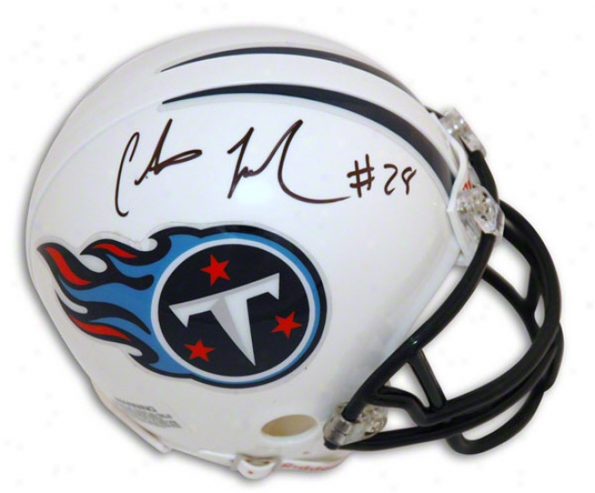Chris Johnson Tennessee Titans Autographed Mini Helmet