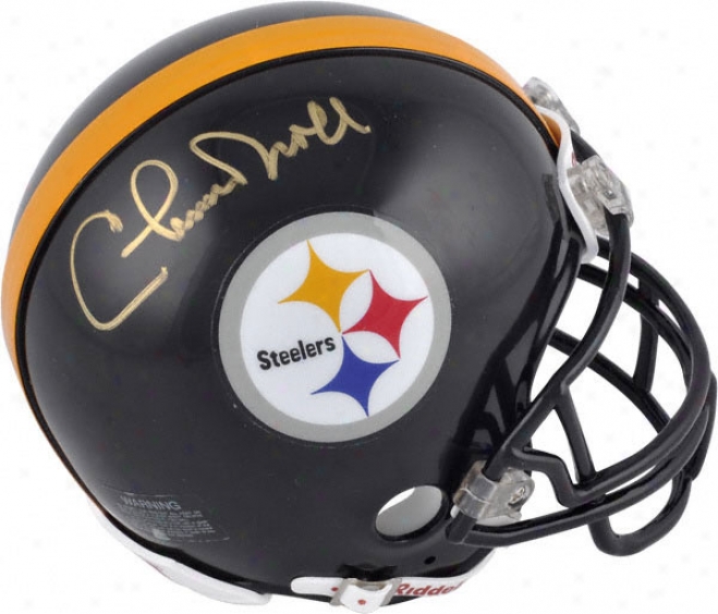 Chuck Noll Pittsburgh Steelers Autographed Mini Helmet