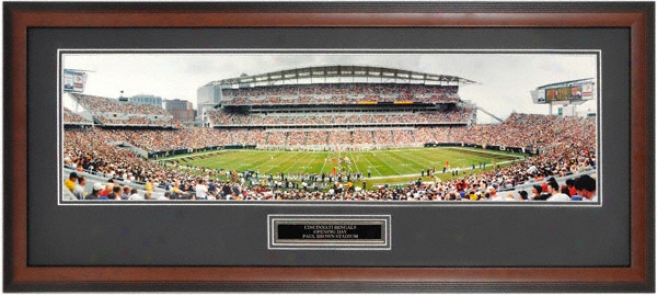 Cincinati Bengals - Inaugural Game At Paul Brown Stadium - Frwmed Unsigned Panoramic Photograph