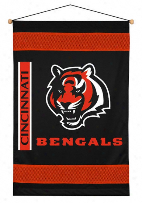 Cincinnati Bengals 29.5x45 Sideline Wall Hanging