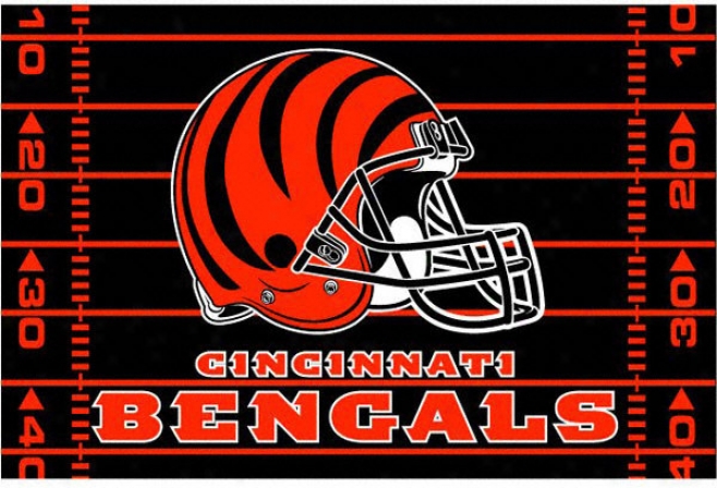 Cincinnati Bengals 39x59 Acrylic Tufted Rug