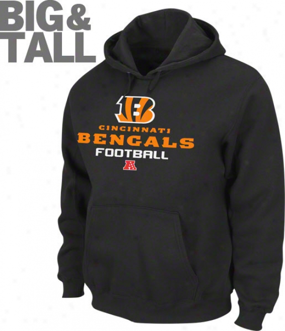 Cincinnati Bengals Big & Tall Critical Victory V Hooded Sweatshirt