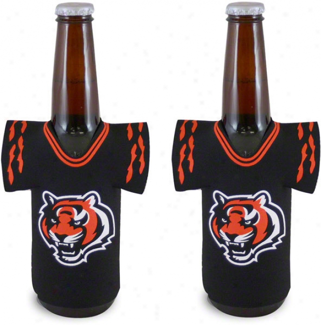 Cinfinnati Bengals Bottle Jersey Koozie 2-pack