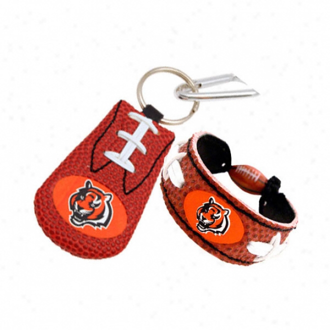 Cincinnati Bengals Bracelet & Keychain Set