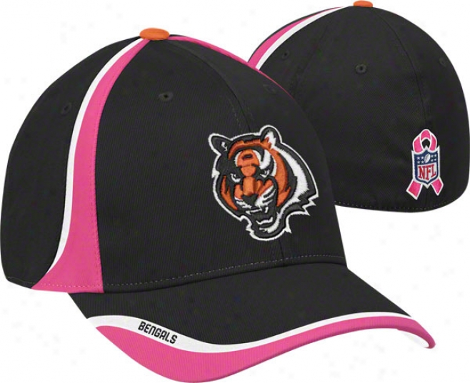 Cincinnati Bengals Coaches Breast Caner Awareness Structured Flex Hat