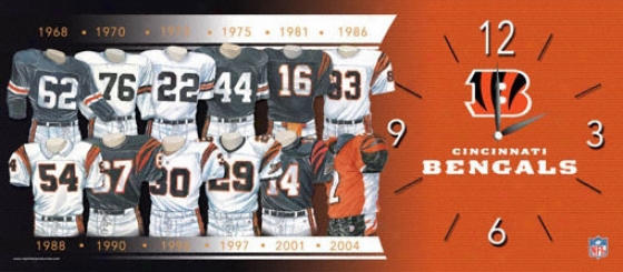 Cincinnati Bengals Evolution Clock