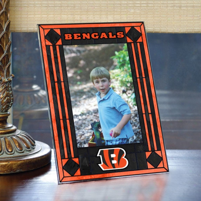 Cincinnati Bengals Glass Picture Frame