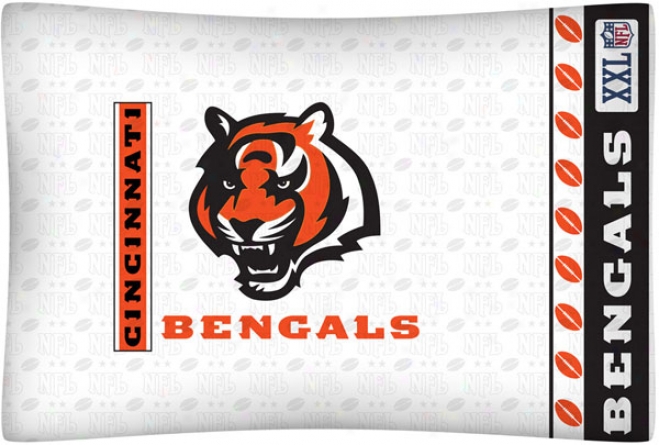 Cincinnaati Bengals Micro Fiber Logo Pillow Case