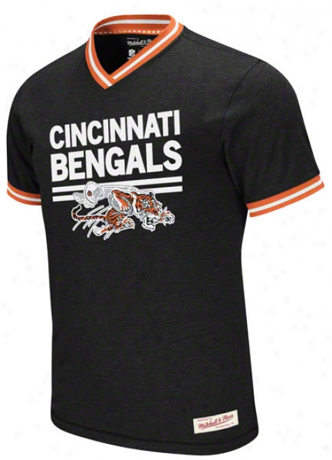 Cincinnati Bengals Mitchell & Ness Heathered Nfl Off-season Shirt