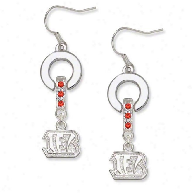 Cincinnati Bengals Mvp Crystal Earrings