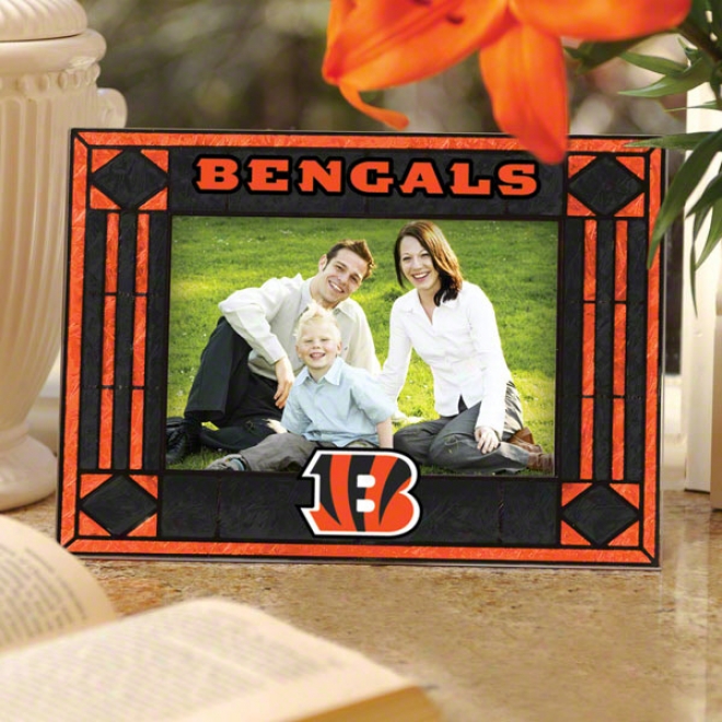 Cincinnati Bengals Picture Frame: Horizontal Glass Frame