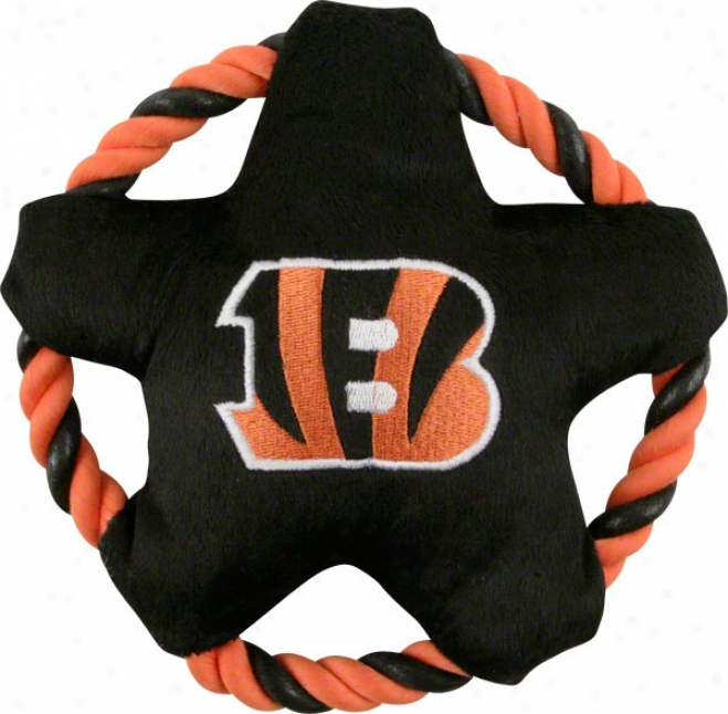 Cincinnati Bengals Star Disk Dog Toy