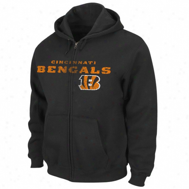 Cincinnati Bengals Touchback Iii Full-zip Hooded Sweatshirt