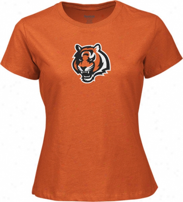 Cincinnati Bengals Women's Orange Logo Premier Too Tee