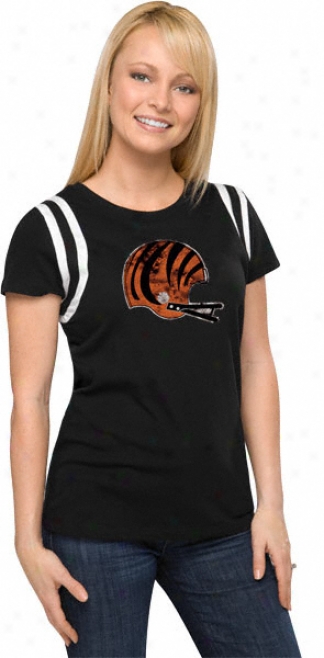 Cincinnati Bengals Women's Vintage Helmet Jersey Tee