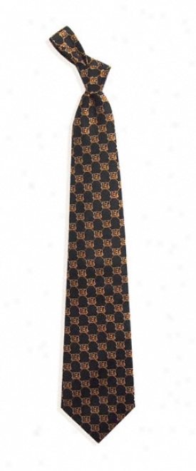 Cincinnati Bengals Woven Silk Tie