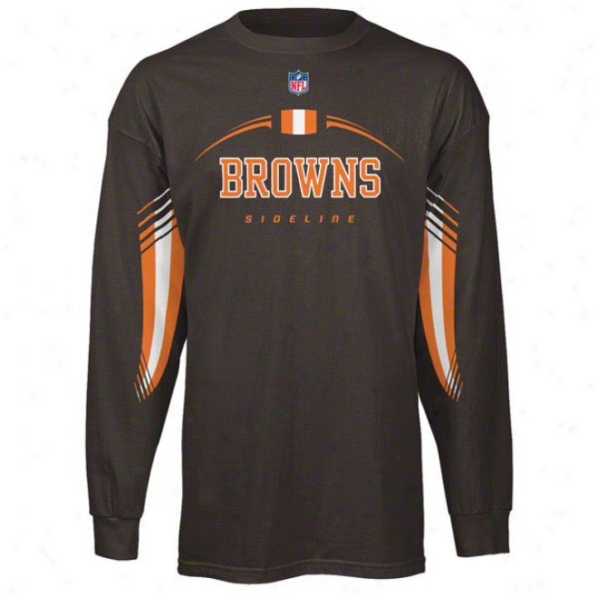 Cleveland Browns 2011 Sideline Gun Show Brown Long Sleeve T-shirt