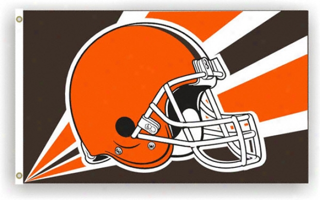 Cleveland Browns 3x5 Helmet Falg