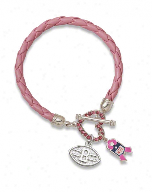 Cleveland Browns Breast Cancer Awareness Bracelet