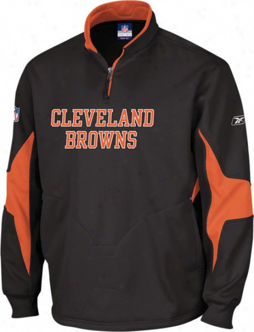 Cleveland Browns -brown- 2008 1/4 Zip Coaches Crew