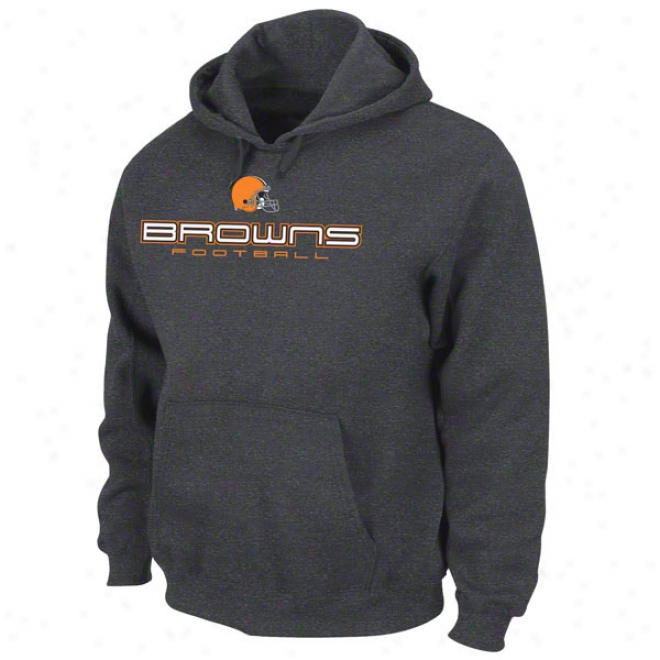 Cleveland Browns Charcoal First And Goal Iv Hooded Sweatshirt