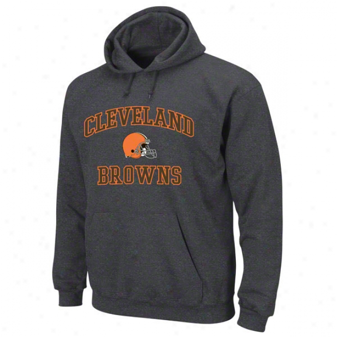 Cleveland Browns Charcoal Heart And Soul Ii Hooded Sweatshirt