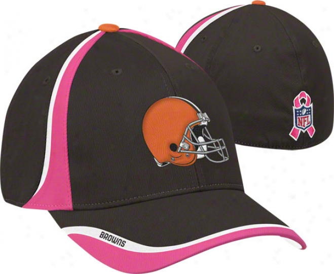 Cleveland Browns Coaches Breast Cancer Awareness Structured Flex Hat